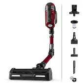 Rowenta RH98A9, 2-in-1-Stabstaubsauger, Beutellos, Rot, Grau, 0,9 l, Rechteckig, Trocken