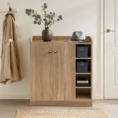 HTI Sideboard mit 8 Regalfächern Sonoma