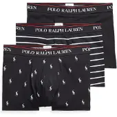 Ralph Lauren für Herren. 714830299009 3er Pack Classic Trunk Boxershorts schwarz (XXL), Heimtextilien, Baumwolle