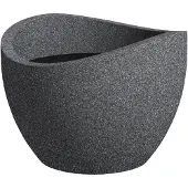 Scheurich Pflanzgefäß 'Wave Globe', schwarz granit, ca. Ø 30 x H 22 cm