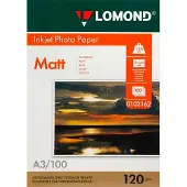 Lomond Mattes Fotopapier 120 G/m² A3 100 Blatt