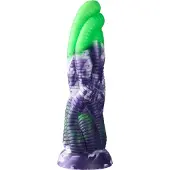 Hismith Premium Fantasy Dildo Rattan KlicLok und Saugnapf 24 CM Grün