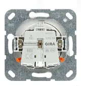 GIRA Giersiepen GIRA 417027 SCHUKO-Steckdose LED-Leu.+ Shutter System 55 Reinweiß seidenmatt