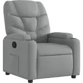 vidaXL Relaxsessel Hellgrau Stoff