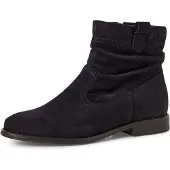 Tamaris Damen Boots Leder, blau, 40 EU