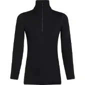 Icebreaker Funktionsunterhemd 260 Tech LS Half Zip Damen Black-XS