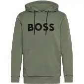 BOSS für Herren. 50551457 Sweatshirt Soody Zone grün (S), Lässig, Baumwolle