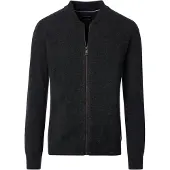 Casa Moda Strickjacke in Grauschwarz | Gr.: XXL