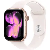 Apple Watch Series 11Â Gpsâ 46Mmâ Rose Gold Aluminium Case With Light Blush Sport Band - M/L