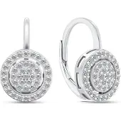 Brilio Silver - Charming silver earrings with zircons LME287