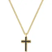 Brosway Backliner BBC02 Gold Plated Cross Necklace