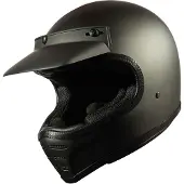 Peroz Gyamo Matt Schwarz Integralhelm Größe M