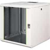Digitus Wandgehäuse Unique Serie - 600x600 mm (BxT), Wandmontiertes Regal, 12U, 100 kg, Grau