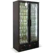 CombiSteel Professioneller schwarzer Bar-Kühlschrank - 7526.0305