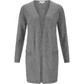 CASH-MERE.CH Cardigan Long in Grau | Gr.: L