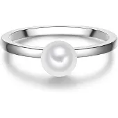 Rafaela Donata Ring aus Sterling Silber mit Muschelkernperle in silber | Gr.: 50