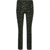 MADELEINE Gerade Jersey-Leggings mit Animal-Print in petrol / schwarz | Gr.: 18