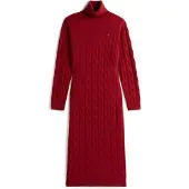 Tommy Hilfiger Strickkleid WW0WW46429 Rot Slim Fit