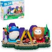BLDR CNS0193 - Squishmallows 245-teiliges Abenteuer-Camping Bauset - enthält Squishmallows Buildable Figuren Cam und Benny, offizielles Set