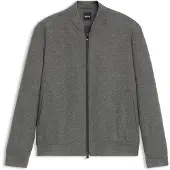 BOSS Slim-Fit Jacke aus gebürstetem Stretch-Flanell Grösse 58