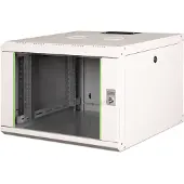 Digitus Wandgehäuse Unique Serie - 600x600 mm (BxT), Wandmontiertes Regal, 7U, 100 kg, Grau
