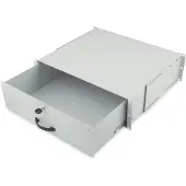 Digitus Abschließbare Schublade für 482,6 mm (19") Netzwerk- und Serverschränke, 3HE, Grau, 6,5 kg