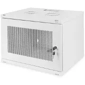 Digitus Wandgehäuse, SOHO, unmontiert - 540x400 mm (BxT), Wandmontiertes Regal, 7U, 60 kg, Ablageschienen, Grau