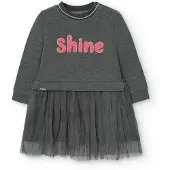 Boboli Fleece Combined Langarmkleid