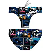 Turbo New Comic Waterpolo Badeslip