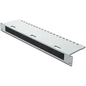 Digitus Kabeldurchführungspanel mit Bürstenleiste für 483 mm (19")-Schränke, 1HE, Grau