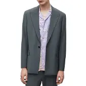 AllSaints Berto Blazer Smoke Blue Größe: 44 | Blazer Outlet | Herren | Blau