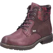 Rieker Damen Stiefelette mit Blumenmuster wasserabweisend mit RiekerTEX 94712, Größe:39 EU, Farbe:Rot