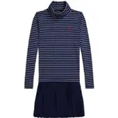 Ralph Lauren Strickkleid 313980676001 Dunkelblau Regular Fit