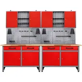 Ondis24 Werkstatt-Set "Werner" 240 cm, mit LED