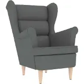 vidaXL Sessel Dunkelgrau 74x84x100 cm Stoff