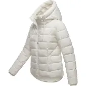 MARIKOO Damen Steppjacke Tayenaa mit Kapuze & warmem Fleecefutter
