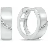 Brilio Silver Gentle round silver earrings EA212W