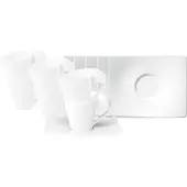 Villeroy & Boch NewWave Kaffeetassen mit Untertassen