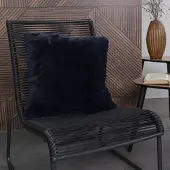 TODAY Kissen Coussin 45/45 fausse fourrure WINTER SPIRIT Navy Badi damen