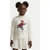 Ralph Lauren Strickkleid 312981086001 Écru Regular Fit