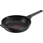 Tefal E2490544, Rund, Kastanienpfanne, Schwarz, Titan, Aluminium, Keramik, Gas, Halogen, Induktion, Versiegelte Platte