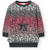 Boboli Fleece Printed Langarmkleid