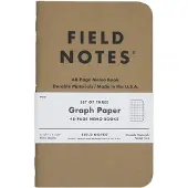 HP Original Kraft FN-01 Graph 3-Pack, Notizbuch, kariert, 3-teiliges Set