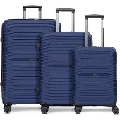 Stratic Shine 4 Rollen Kofferset 3-teilig mit Dehnfalte