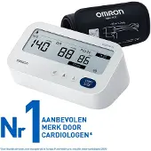 Omron Oberarm-Blutdruckmessgerät "X3 Comfort AFib, 2 Nutzer, mit AFib-Screening bei jeder Messung" 2x60 Speicher, klinisch validiert, auch für Diabetiker und Schwangere