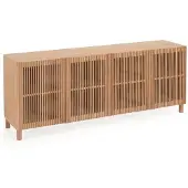 Natur24 Sideboard Beyla 180 x 42,5 x 71,5 cm Eiche Wohnzimmer Schlafzimmer
