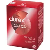 Durex Feel Ultra Thin 30 Stück, extra dünnes Kondom