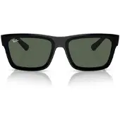 Ray-Ban RB 4396 WARREN Unisex-Sonnenbrille Vollrand Quadratisch Acetat Spritzguss-Gestell, schwarz