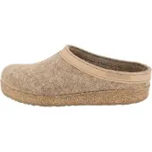 Iesse Schuh HAFLINGER Torben Grizzly Clogs 100% reiner Wollfilz, Anatomisches Korkfußbett, Rutschhemmende Gummisohle