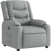 vidaXL Relaxsessel Hellgrau Stoff